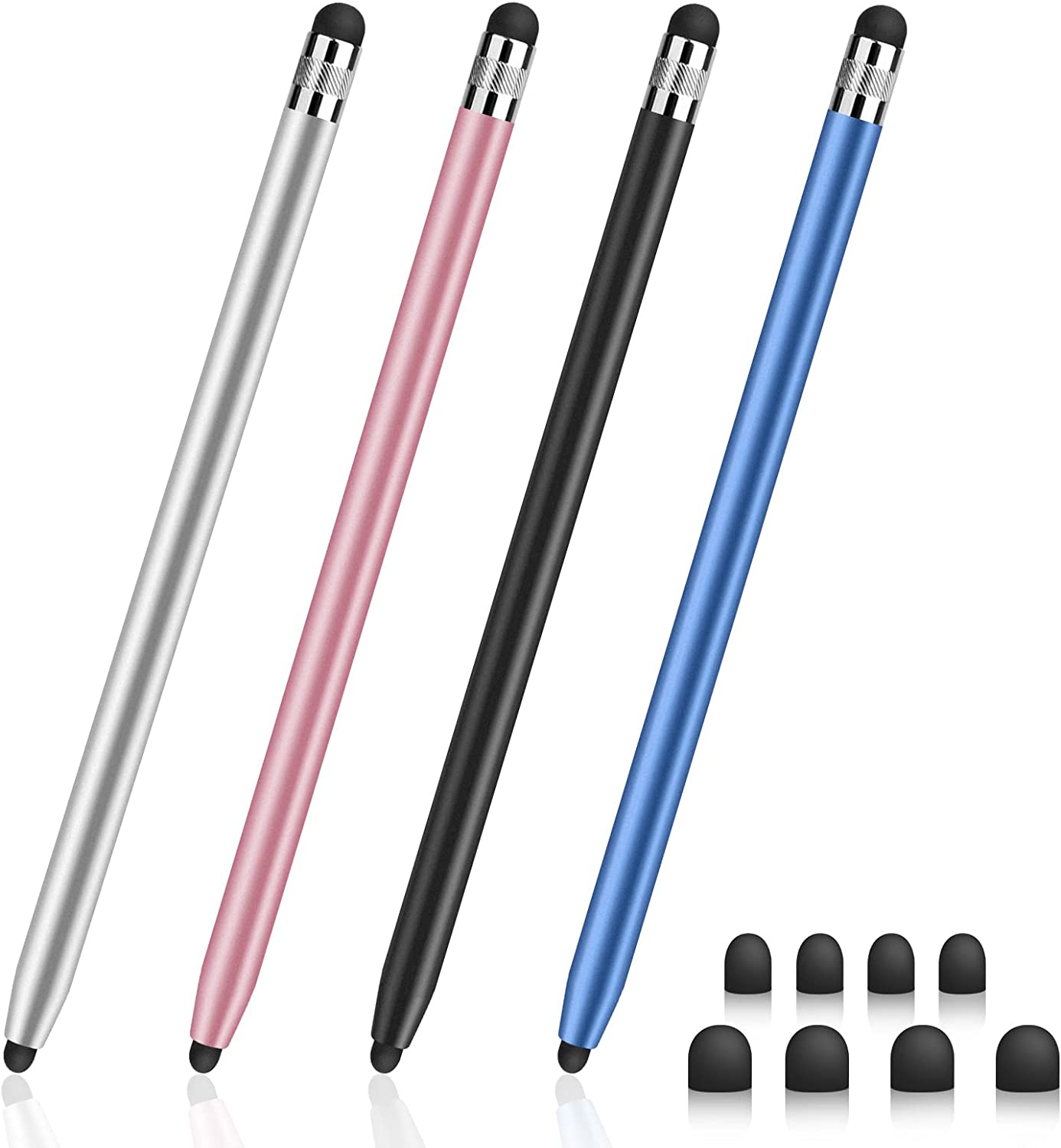 Stylus for Touch Screens, Digiroot 4-Pack Stylus Pens High Sensitivity & Precision Capacitive Stylus for iPhone/iPad Pro/Tablets/Samsung/Galaxy/PC